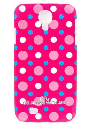 Чехол aru для samsung galaxy s4 cutie dots red