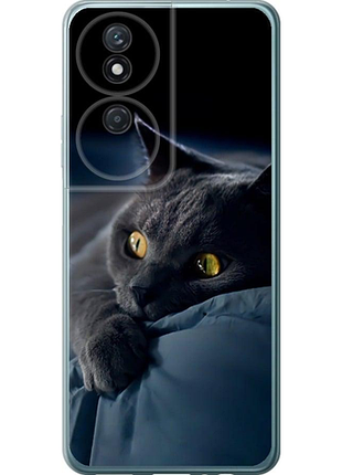 Чехол на huawei honor play 50 plus дымчатый кот "825u-3399-851"