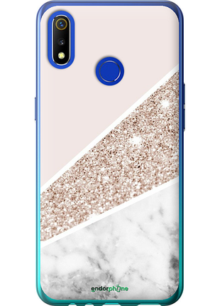 Чохол на realme 3 пастельний мармур "4342u-1869-8094"