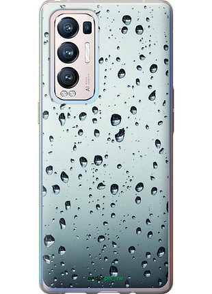 Чехол на oppo reno5 pro plus стекло в каплях "848u-2243-8094", чехол для телефона