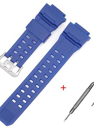 Ремешок для casio g-shock gw-9400/9300 blue si, ремешки для часов