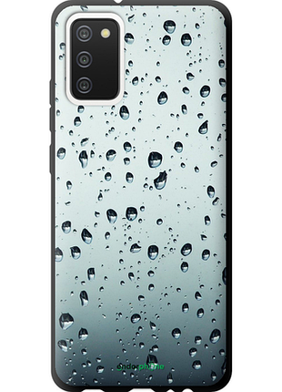 Чехол на samsung galaxy a02s a025f стекло в каплях "848b-2203-8094"