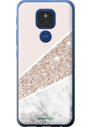 Чехол на motorola e7 plus пастельный мрамор "4342u-2107-8094", чехол для телефона