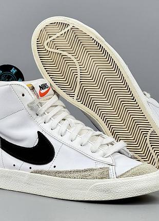 Унисекс nike blazer mid 77 кеды кеди кроссовки кросівки обувь взуття шкіра черевики демисезон ботинки кожа классика блейзер найк sb шузы скейт 675