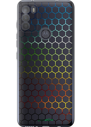 Чохол на motorola g50 переливні стільники "498u-2354-8094", чохол для телефона
