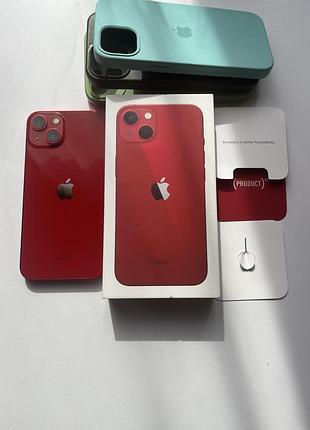 Iphone 13 128gb neverlock red айфон 13 128гб червоний оригінал неверлок телефон епл apple ідеальний стан новий