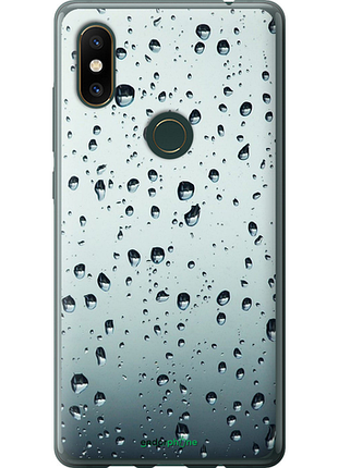 Чехол на xiaomi mi mix 2s стекло в каплях "848u-1438-8094", чехол для телефона