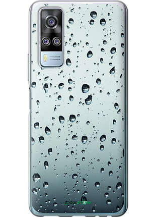 Чехол на vivo y51 2020 стекло в каплях "848u-2241-8094"