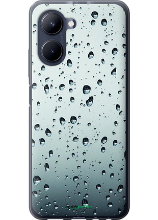 Чехол на realme c33 стекло в каплях "848u-2870-8094", чехол для телефона