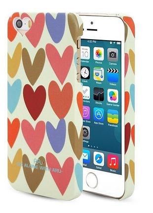 Чехол aru для iphone 5/5s/5se madly in love coffee