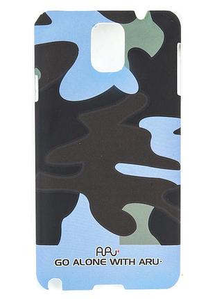 Чехол aru для samsung galaxy note 3 camoufladge blue