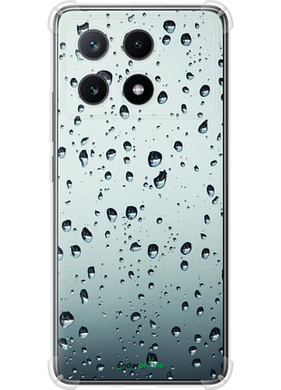 Чехол на xiaomi poco x6 pro стекло в каплях "848sp-3497-8094", чехол для телефона