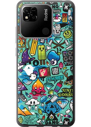 Чехол на xiaomi redmi 9c стикер бомбинг 1 "693u-2035-8094", чехол для телефона