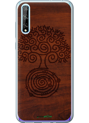 Чехол на huawei p smart s узор дерева "4119u-1813-8094", чехол для телефона