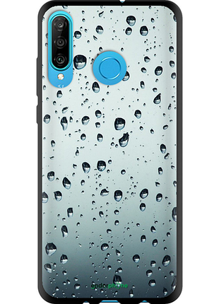 Чехол на huawei p30 lite стекло в каплях "848b-1651-8094", чехол для телефона