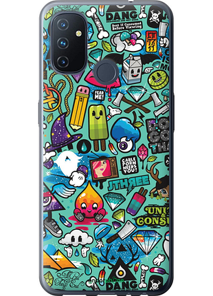 Чохол на oneplus nord n100 стикер бомбінг 1 "693u-2130-8094", чохол для телефона