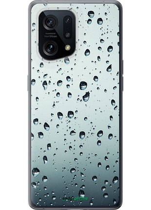 Чехол на oppo find x5 стекло в каплях "848u-2602-8094"