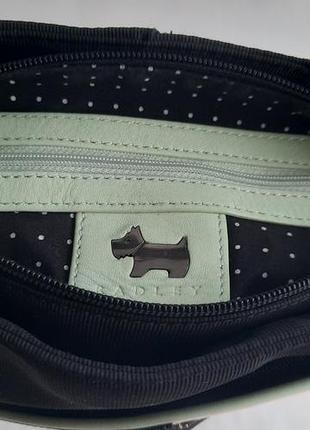Сумка radley оригінал / жіноча текстильна сумка radley зі шкіряною кишенею