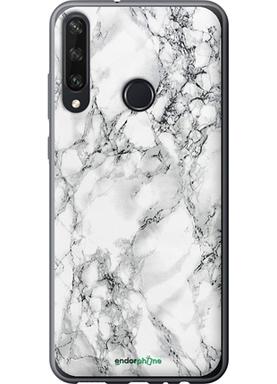 Чехол на huawei y6p мрамор белый "4480u-1952-8094", чехол для телефона