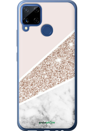 Чехол на realme c15 пастельный мрамор "4342u-2063-8094", чехол для телефона