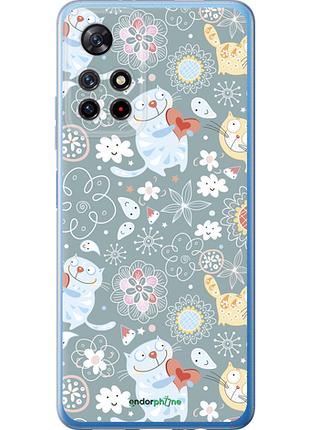 Чехол на xiaomi redmi note 11 5g котята v3 "1223u-3849-8094", чехол для телефона