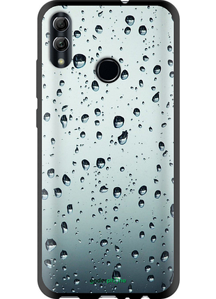 Чохол на huawei honor 10 lite скло в краплях "848b-1618-8094", чохол для телефона