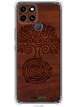 Чехол на infinix smart 6 узор дерева "4119sp-2758-8094", чехол для телефона