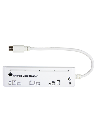 Кард-ридер powerplant 5-ти слотный android micro usb