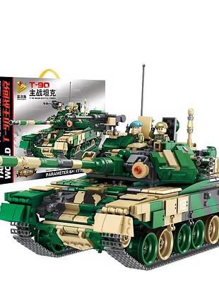 Конструктор игровой детский.танк военный t-90 1773 на детали