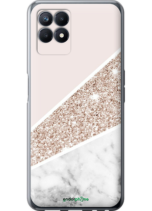 Чехол на realme narzo 50 пастельный мрамор "4342u-3066-8094", чехол для телефона