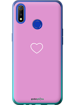 Чохол на realme 3 серце 2 "4863u-1869-8094", чохол для телефона