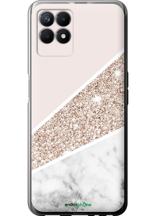 Чехол на realme 8i пастельный мрамор "4342u-2518-8094", чехол для телефона