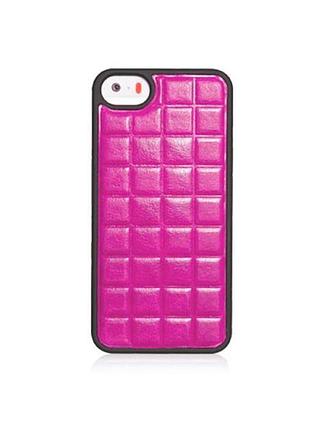 Чохол xoomz для iphone 5/5s/5se pu grid pink (back cover) (xip501p)