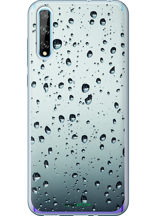 Чехол на huawei p smart s стекло в каплях "848u-1813-8094", чехол для телефона