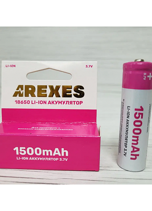 Акумулятор arexes 18650 li-ion 1500 mah, 3.7v