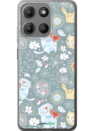 Чехол на motorola moto g15 котята v3 "1223u-3948-8094"