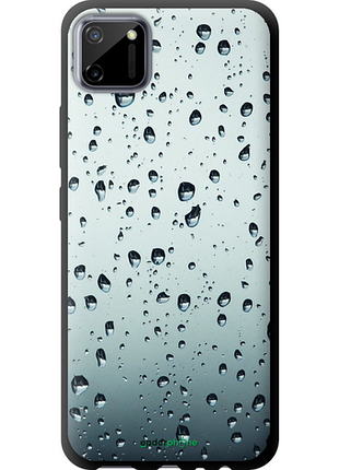 Чехол на realme c11 2020 стекло в каплях "848b-2031-8094", чехол для телефона