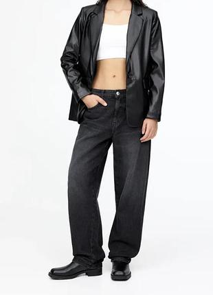 Пиджак женский искусственная кожа от pull &amp; bear 2