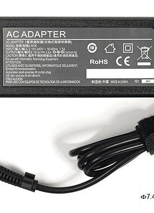 Блок питания для ноутбуков powerplant hp 220v, 18.5v 65w 3.5a (7.4*5.0)
