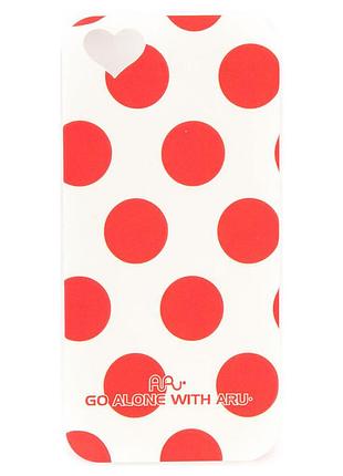 Чехол aru для iphone 5/5s/5se cutie dots red dots