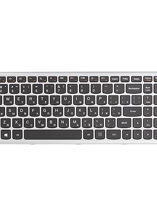 Клавиатура для ноутбука lenovo ideapad u510, z710 черный, черный фрейм