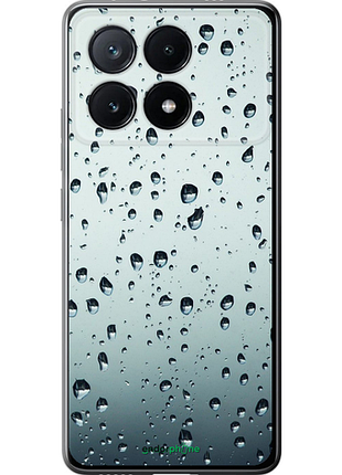 Чехол на xiaomi poco x6 pro стекло в каплях "848u-3497-8094", чехол для телефона