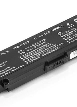 Акумулятор powerplant для ноутбуків sony vaio vgn-cr20 (vgp-bps9, so bps9 3s2p) 11.1v 5200mah