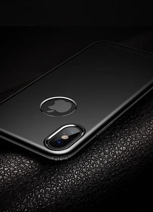 Чехол baseus для iphone x/xs soft case black (wiapiphx-sj01) 5