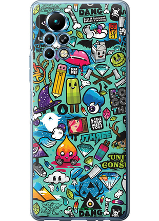 Чохол на infinix note 11 pro стикер бомбінг 1 "693u-2865-8094", чохол для телефона