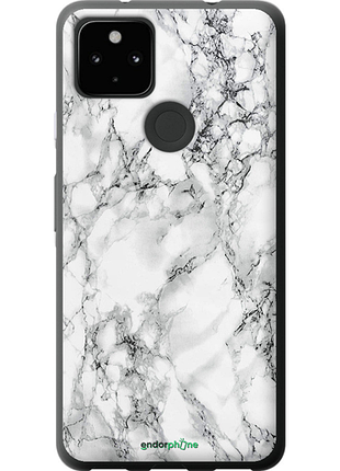 Чехол на google pixel 5a мрамор белый "4480u-2286-8094", чехол для телефона