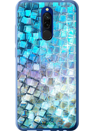 Чехол на xiaomi redmi 8 переливающаяся чешуя "227u-1806-8094", чехол для телефона
