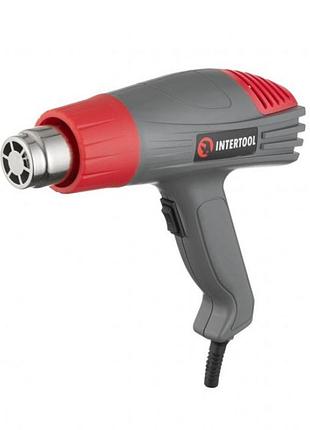 Фен технический 2000 вт, 2 режима, 400-600 град., 300-500 л/мин intertool dt-2416