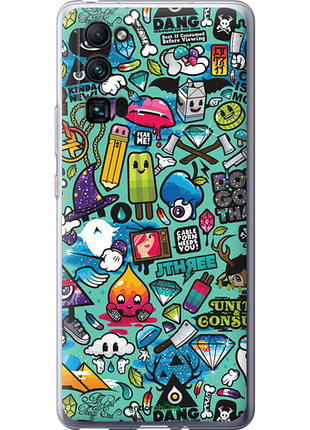 Чехол на huawei honor 30 pro стикер бомбинг 1 "693u-1920-8094", чехол для телефона