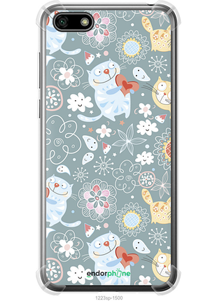 Чехол на huawei y5 2018 котята v3 "1223sp-1500-8094", чехол для телефона